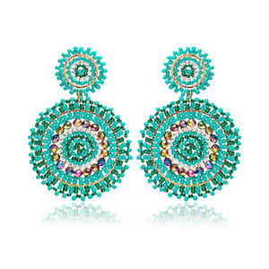 <span class=keywords><strong>Pendientes</strong></span> Colgantes Hechos a Mano para Fiesta, Joyería de Moda, <span class=keywords><strong>Pendientes</strong></span> de Cuentas para Mujer, <span class=keywords><strong>Pendientes</strong></span> Colgantes Bohemios con Cuentas - Product Image 1