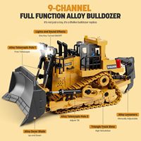 Excavadora de Control Remoto ABS Colorida, Juguete de Construcción Realista para Niños con Luces, Sonido y Tipo de Vía de Tracción