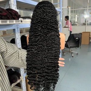 Parrucca all'ingrosso di <span class=keywords><strong>capelli</strong></span> ricci grezzi birmani, con cuticole allineate, Remy, senza colla, Full HD Lace, fornitore di parrucche frontali in pizzo 13x4, <span class=keywords><strong>capelli</strong></span> umani - Product Image 2