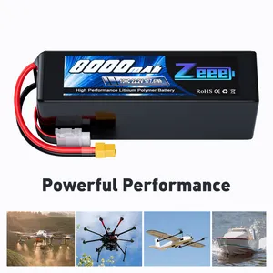 Zeee FPV 6s Lipo 배터리 8000mah 6S lipo 배터리 22.2V /23.1V 100C FPV 드론 배터리