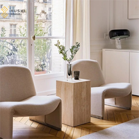 Colonne de piétonne en marbre beige travertin moderne Yushi Group, durable et écologique, pour salon, salle à manger ou café