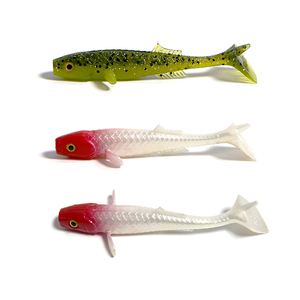 Luya-pez volador con cola en T, cebo suave flotante con cabeza de plomo, para pesca en el mar, lubina, pez mandarín, señuelo - Product Image 6