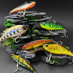 Leurres de pêche artificiels vibrants sans queue avec bille d'acier intégrée pour la pêche en mer, la traîne et la pêche au lancer – Leurre dur coulant Vib - Product Image 4