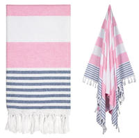 Wholesale Eco-Friendly Turkish Cotton Beach Towels Quick-Dry Large-Sized Shawls & Blankets All-Season Use