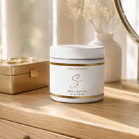 Étiquette autocollante en vinyle découpée à la forme, imperméable, pour pots cosmétiques en verre, avec logo imprimé, pour produits de soin de la peau