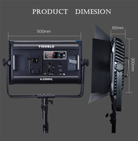 A-2200IIQ 100w led kit d'éclairage de photographie vidéo de studio panneau lumineux vidéo LED bicolore 3200-5500k lumière de remplissage super lumineuse