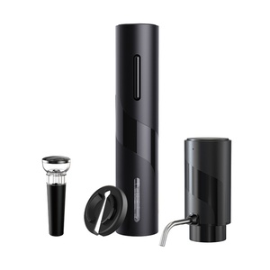 All Black <b>Wine</b> Opener Corkscrew Automatic Rechargeable <b>WIne</b> <b>Decanter</b> <b>Set</b> Electric Rechargeable <b>Wine</b> Opener - Product Image 5