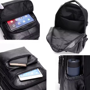 <span class=keywords><strong>Sac</strong></span> en <span class=keywords><strong>cuir</strong></span> PU Super september avec <span class=keywords><strong>sac</strong></span> de charge USB extensible de bonne qualité <span class=keywords><strong>sac</strong></span> à <span class=keywords><strong>dos</strong></span> pour <span class=keywords><strong>ordinateur</strong></span> portable de grande capacité pour hommes femmes - Product Image 3