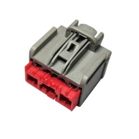 Conector automotriz de plástico eléctrico, conector automático de arnés de cables hembra, 2 unidades