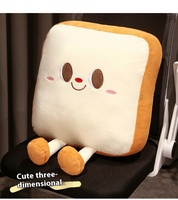 Oreiller en peluche pour hamburger poulet cuisses toast pain créatif Simulation poupée fille coussin de couchage fabricant de peluche de vacances
