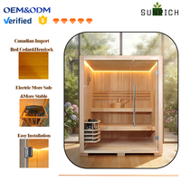 Sauna traditionnel à vapeur humide pour 6 personnes, facile à installer, sauna traditionnel en bois à vendre