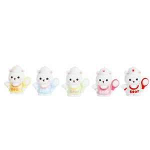 Cute Resin Tennis Bear Figurine Miniature 3D Desktop Ornament <b>Car</b> Interior <b>Decoration</b> DIY Accessory - Product Image 1