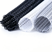 Funda Trenzada de PET Colorida de la Marca DEEM al por Mayor, con Clasificación de 1KV, Patrón Personalizado, Funda Expandible para Cables, Cubierta para Gestión de Cables