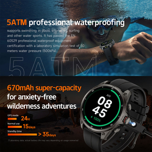 Montre connectée intelligente FT66 avec écran tactile AMOLED, prise en charge de plus de 100 modes multisports, GPS intégré, pour hommes. - Product Image 5