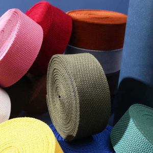 Sangle en toile de polyester-<span class=keywords><strong>coton</strong></span> épaisse de 2 mm de qualité supérieure, sangle en <span class=keywords><strong>sergé</strong></span>, sangle en satin de polyester pour sac, vente en gros - Product Image 1