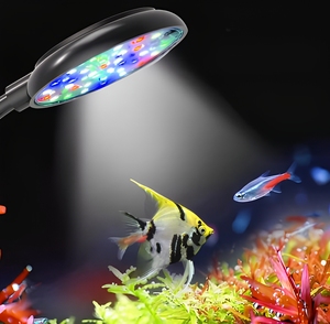 360 Degree Rotatable LED <strong>Aquarium</strong> Light Clip-on Fish Tank Lamp Simulated <strong>Sunlight</strong> Dimmable 3 Modes for Nano Tank - Product Image 1