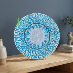 BEST SELLER Product Mother of Pearl Round Placemats For Party Modern Style Decoration Placemats For <b>Dinner</b> Made In Vietnam - Product Image 1