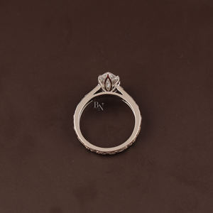 Anillo de Diamante Cultivado en Laboratorio de 3 Quilates para Mujer, Anillo de Compromiso de Oro de 14K, Joyería Fina de Lujo para Novia, Regalo de Boda - Product Image 2
