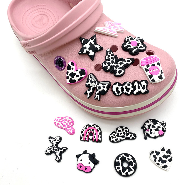 Custom PVC Mini Cute Cartoon Animals Letter Shoes Charm Wholesale Shoes Charms Designer PVC Shoe Charm