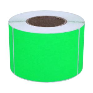 Hybsk 2 "x <span class=keywords><strong>3</strong></span>" de color fluorescente etiquetas en blanco rectángulo 300 pegatinas etiquetas por rollo - Product Image 4