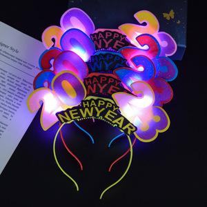 <strong>New</strong> Arrivals Photo Props Events Party Supplies Happy <strong>New</strong> <strong>Year</strong> <strong>2023</strong> LED Flashing Light up <strong>Headband</strong> - Product Image 4