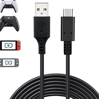 CE-Zertifiziertes 1,8m Typ-C-Kabel mit Ferritkern für PS5 Switch Controller 1A Sicheres Lade- und Datenkabel