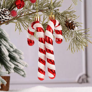 Décoration <span class=keywords><strong>de</strong></span> <span class=keywords><strong>Noël</strong></span> en plastique, pendentif en forme d'étoile à cinq branches, <span class=keywords><strong>de</strong></span> cône <span class=keywords><strong>de</strong></span> pin, <span class=keywords><strong>de</strong></span> gant, <span class=keywords><strong>de</strong></span> canne en sucre, <span class=keywords><strong>de</strong></span> boîte cadeau, style américain, ornement DIY - Product Image 4