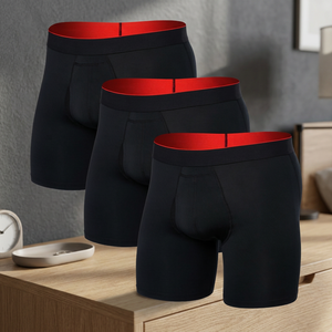 กางเกงในชายแบบ Thong เอวต่ำ เนื้อผ้าไหมพรม ระบายอากาศได้ดี ผลิตจากโพลีเอสเตอร์ยืดหยุ่น เอวยางยืด น้ำหนักเบา สวมใส่สบาย - Product Image 4