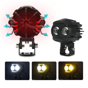 LiuHJG gran oferta diseño clásico <span class=keywords><strong>antiniebla</strong></span> blanco y amarillo intermitente motocicleta <span class=keywords><strong>luz</strong></span> <span class=keywords><strong>antiniebla</strong></span> para aventuras todoterreno - Product Image 4