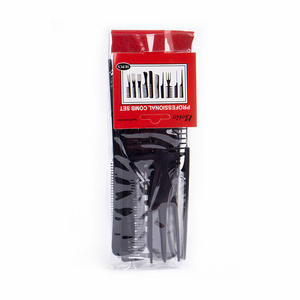Set di capelli con pettine pieghevole in dieci pezzi classico ionico per la casa Pompadour taglio di capelli transfrontaliero pettini a coda appuntita in plastica e acciaio - Product Image 3