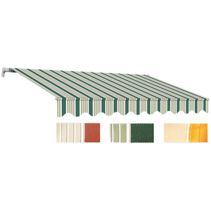 Toldo de barra cuadrada de color Burdeos/crema 400x250 cm herramienta de torneado funcional - Product Image 1