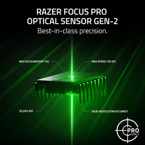 Chuột chơi game không dây <span class=keywords><strong>Razer</strong></span> <span class=keywords><strong>Viper</strong></span> V3 Pro mới: Thiết kế đối xứng, nhẹ 55g, tốc độ lấy mẫu 8K, công nghệ quang học Gen3, thời lượng pin 95 giờ - Product Image 2