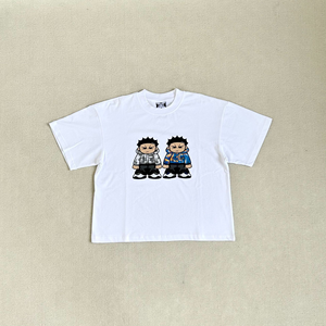 เสื้อผ้าผู้ชายแฟชั่นลายผีเสื้อพิมพ์ลาย 3 มิติ แขนสั้น ผ้าฝ้าย 100% 240 กรัม ระบายอากาศได้ดี รับผลิตตามสั่ง ขายส่งสำหรับฤดูร้อน ดีไซน์ใหม่ - Product Image 5