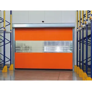 Grosir Remote Control kecepatan tinggi pintu gulung otomatis cepat industri PVC Roller Shutter pintu untuk gudang