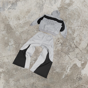 Sudaderas y Pantalones Deportivos Casuales de Poliéster/Algodón Grueso, con Bolsillo Lateral Estampado, Hombros Caídos, Estilo Urbano, Personalizables y Ecológicos, al por Mayor - Product Image 3