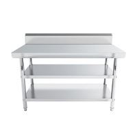 Table pliante pliable en acier inoxydable ronde rectangulaire pour camping en plein air Restaurant petite table d'appoint avec drainage