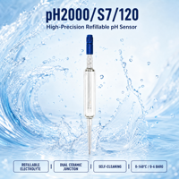 Capteur de pH universel compatible PH2000 120 mm 0-14 pH 0-140°C Haute précision pour processus chimiques Compatible CIP/SIP Personnalisable