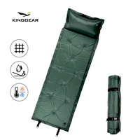 Ngoài Trời Trọng Lượng Nhẹ 190T Polyester Với PVC Coated Cắm Trại Foam Nệm Di Động Có Thể Gập Lại Tự Thổi Phồng Cắm Trại Mat