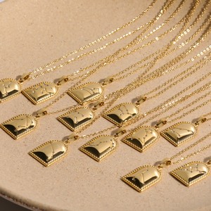 Collar de Joyería de Moda con Horóscopo Personalizado, 12 Signos del Zodiaco, Forma de Campana, Chapado en Oro, Acero Inoxidable, Circonita Cúbica - Product Image 5
