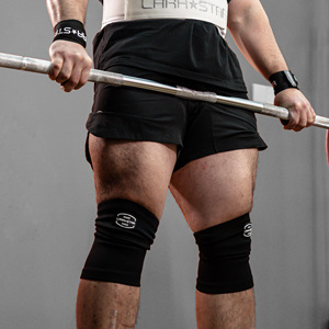 LS0357 pour la série <span class=keywords><strong>CrossFit</strong></span> <span class=keywords><strong>Genouillères</strong></span> respirantes Vente à chaud de <span class=keywords><strong>genouillères</strong></span> en tricot pour l'été Course à pied Fitness Sécurité Genouillère - Product Image 5