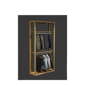 Lishi Retail Clothing Shop Furniture Clothes Shop Fitting Fixture Cloth Apparel Shop Display Cabinet Stand For Garment Store