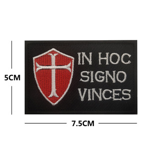 Templer-Orden Teutonisches Kreuz Schild Taktischer Stil Moral-Patch Gesticktes Abzeichen Klett-Patch für Rucksäcke Outdoor - Product Image 5