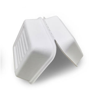 Boîte de canne à sucre étanche pour le restaurant compostable de type à clapet à emporter Utilisation de restaurant biodégradable écologique - Product Image 3