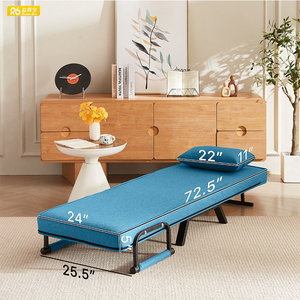 Nhanh Chóng Vận Chuyển Ngả Gấp Giường Với Trở Lại Có Thể Điều Chỉnh Cắm Trại Câu Cá Gấp Đệm Thư Giãn Phòng Ngủ Lười Biếng Gấp Giường Ghế - Product Image 5