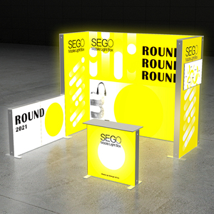 Siêu nhẹ Sego pop-up lightbox 3x3m gian hàng triển lãm dưới 25kg mở ra xây dựng trong 30 phút cho các doanh nghiệp sự kiện - Product Image 2