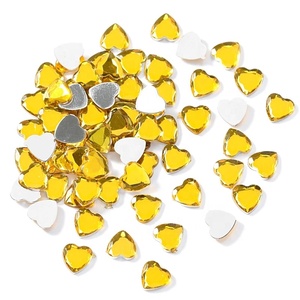 Oleeya คริสตัลพลอยเทียมอะคริลิครูปหัวใจหลากสี5000ชิ้นสำหรับตกแต่งเล็บ - Product Image 5