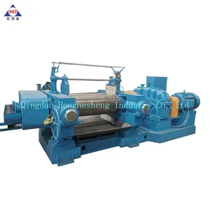 XK400 Rubber Compound Two Roll Mill Plastic Silicone Sheet Open Mixing Mill