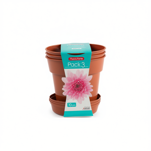 Juego de 3 Macetas de Jardín y 1 Maceta de 10 cm, Diseño Simple, Paquete de Macetas y Jardineras para Decoración de Exteriores - Product Image 2