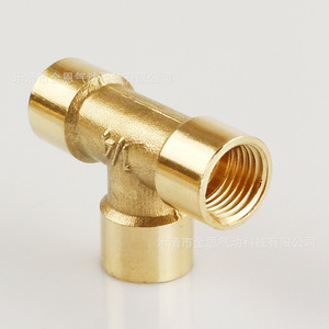 Conector en T de cobre con rosca interna de 1/2 pulgada para tubería rígida, para conexión de aire, agua y aceite - Product Image 4