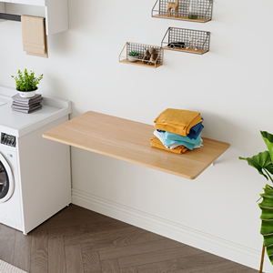 Wall Mounted <b>Folding</b> Table For Laundry Room Small Space Fold Down <b>Desk</b> Workbench Addition To Garage Shed Home - Product Image 1